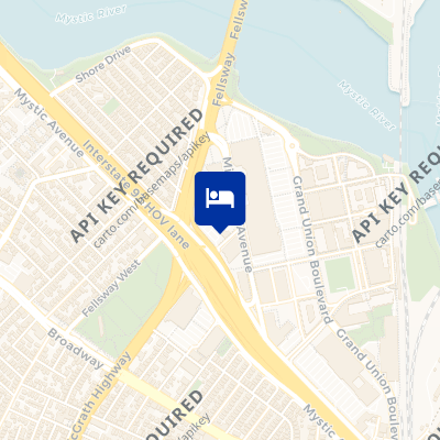 location of hotel on a map