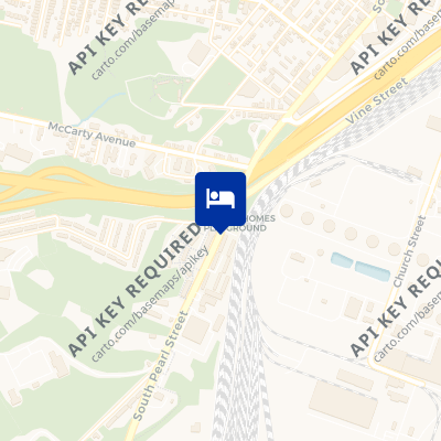 location of hotel on a map