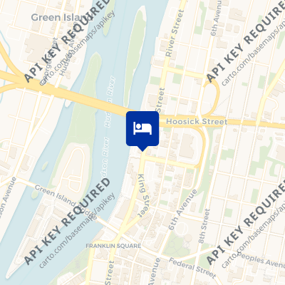 location of hotel on a map