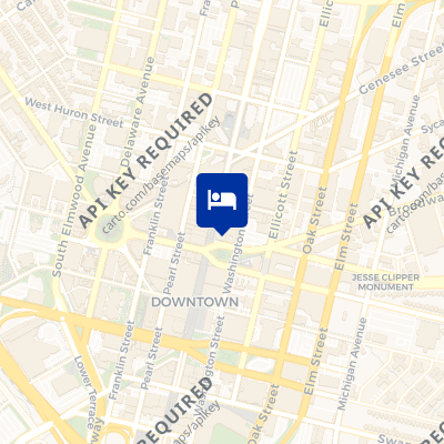 location of hotel on a map