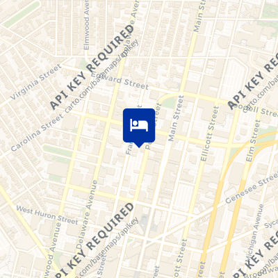 location of hotel on a map