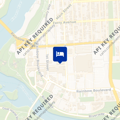 location of hotel on a map