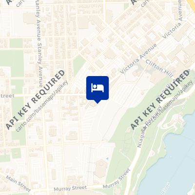 location of hotel on a map