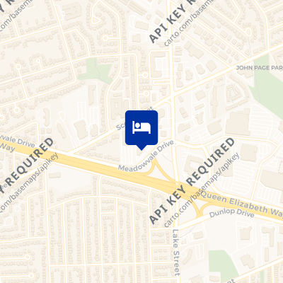 location of hotel on a map