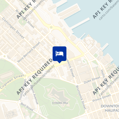 location of hotel on a map