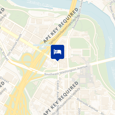 location of hotel on a map