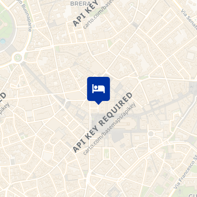 location of hotel on a map