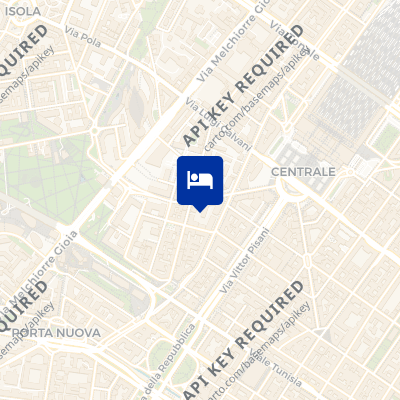 location of hotel on a map