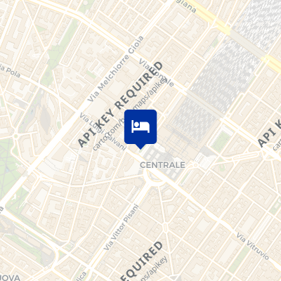 location of hotel on a map