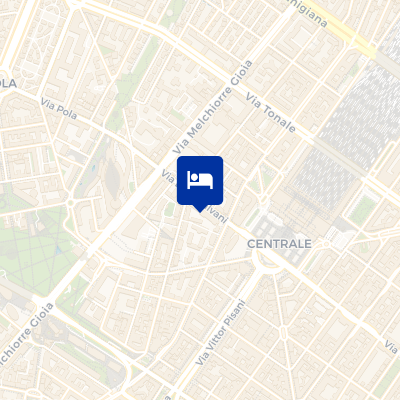 location of hotel on a map