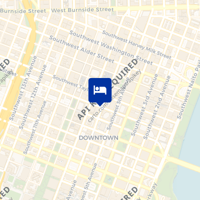 location of hotel on a map