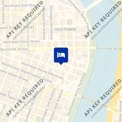 location of hotel on a map