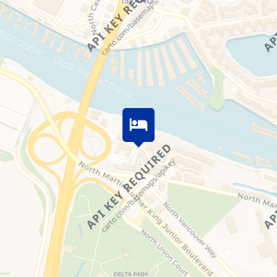 location of hotel on a map