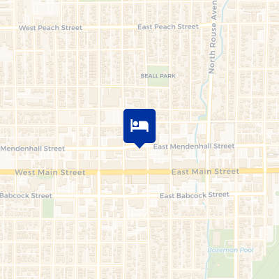 location of hotel on a map