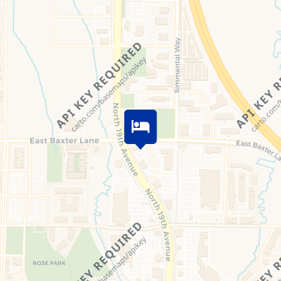 location of hotel on a map