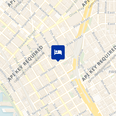 location of hotel on a map