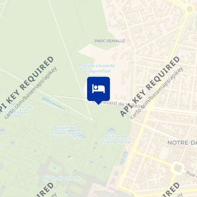 location of hotel on a map