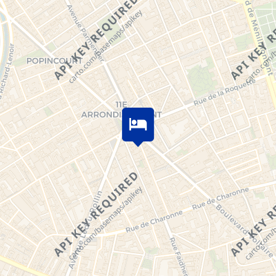 location of hotel on a map