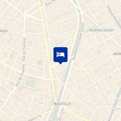 location of hotel on a map