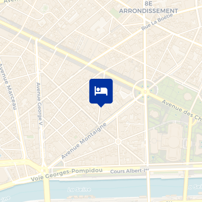 location of hotel on a map