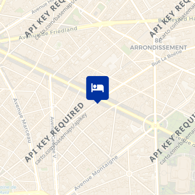 location of hotel on a map