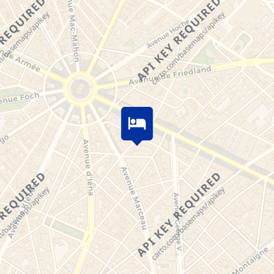location of hotel on a map