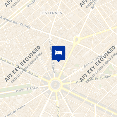 location of hotel on a map