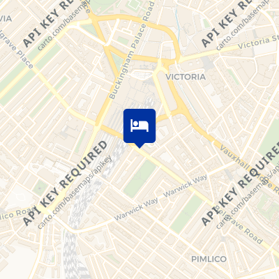 location of hotel on a map