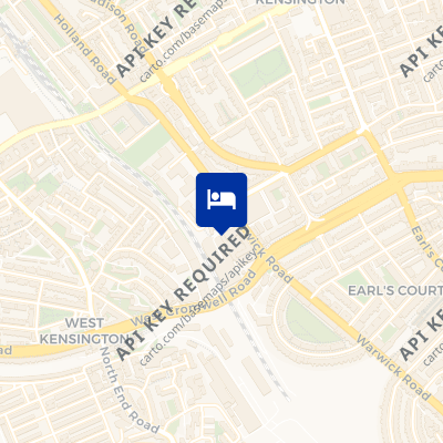 location of hotel on a map