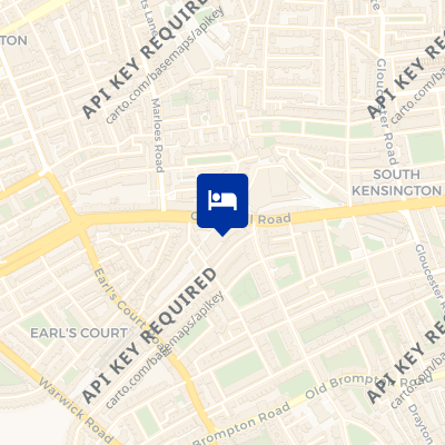 location of hotel on a map