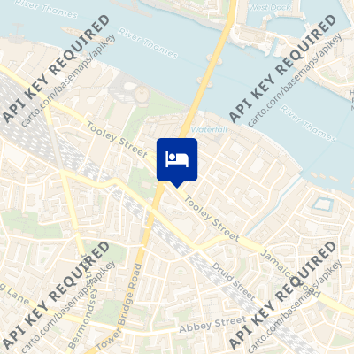 location of hotel on a map