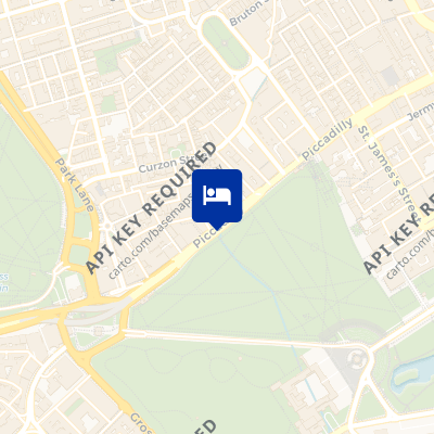 location of hotel on a map