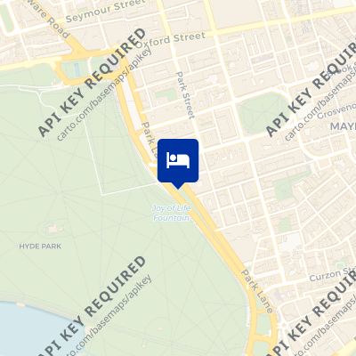 location of hotel on a map
