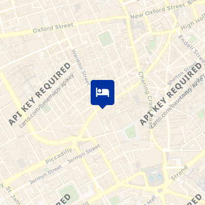 location of hotel on a map