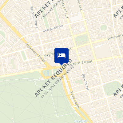 location of hotel on a map