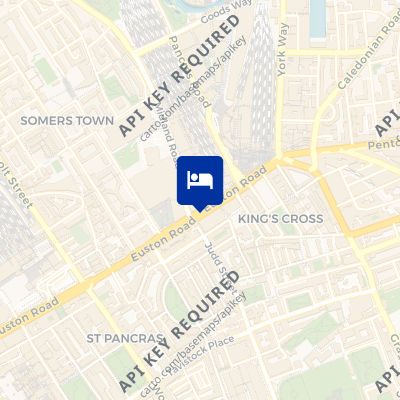 location of hotel on a map