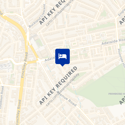 location of hotel on a map