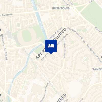 location of hotel on a map