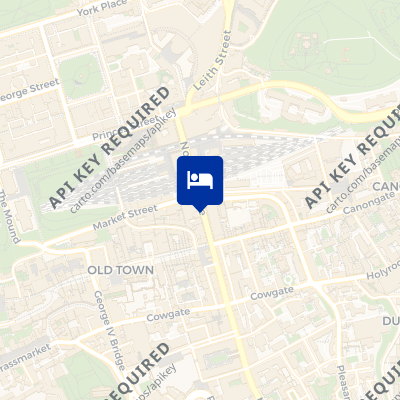 location of hotel on a map