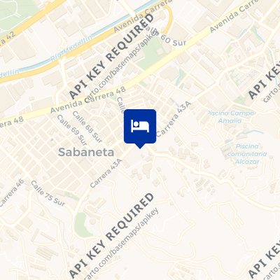 location of hotel on a map