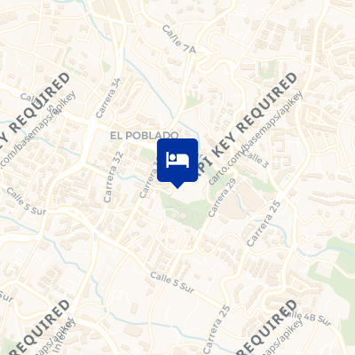location of hotel on a map