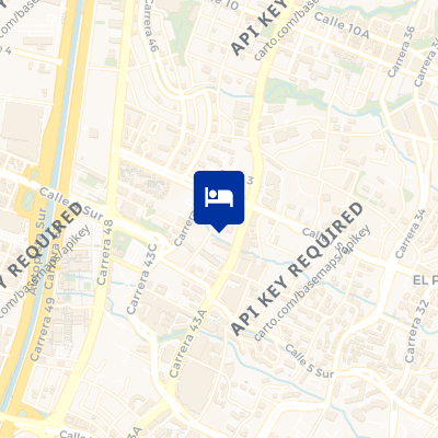 location of hotel on a map