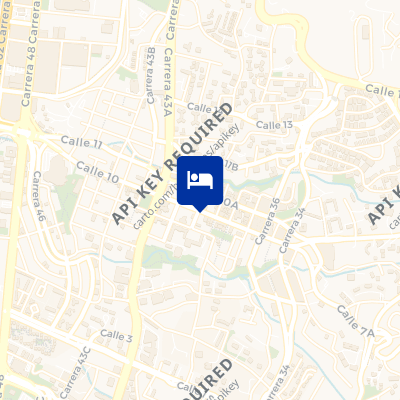 location of hotel on a map