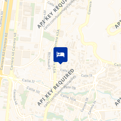 location of hotel on a map