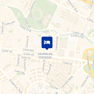 location of hotel on a map