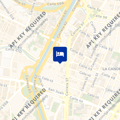 location of hotel on a map