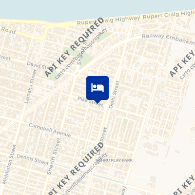 location of hotel on a map